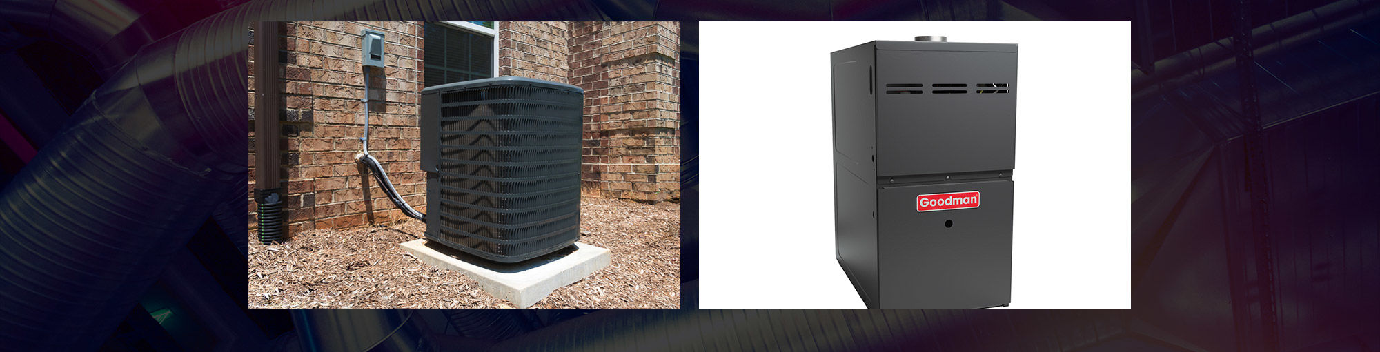 <h1>Sales, Service & Installs. Most Brands of Central Air Conditioners & Gas Furnaces</h1><span>Fully licensed & Insured since 1986</span>